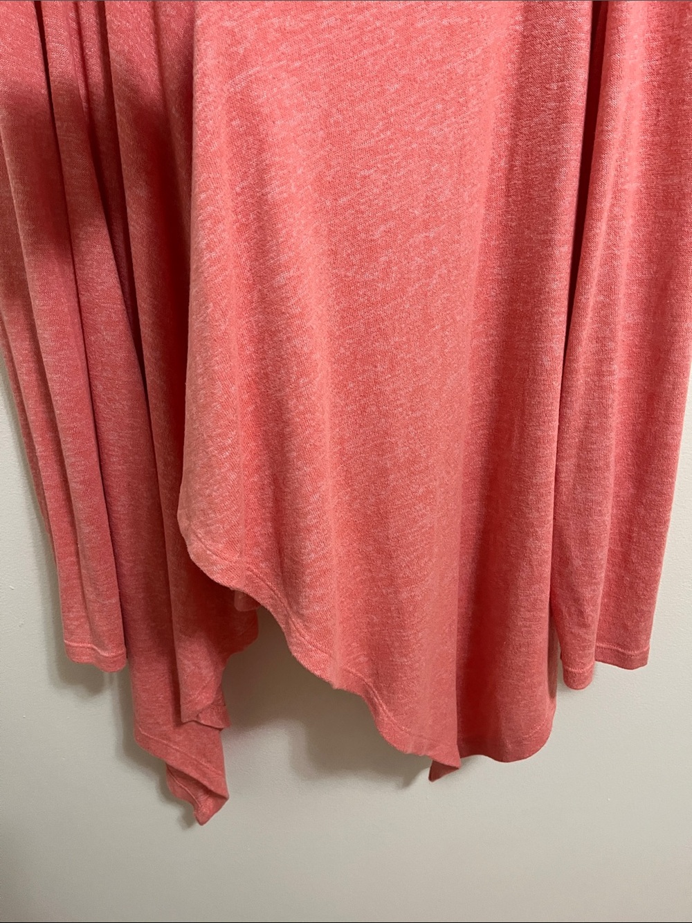 Bobeau Solid Lightweight Langenlook Cardigan Open Front Asymmetrical Flowy XXL - Picture 5 of 9